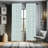 Fleur De Lis Semi-Sheer Rod Pocket Curtain Panels-45995827