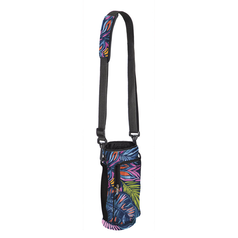 Neoprene Bottle with Drawstring Carrier
