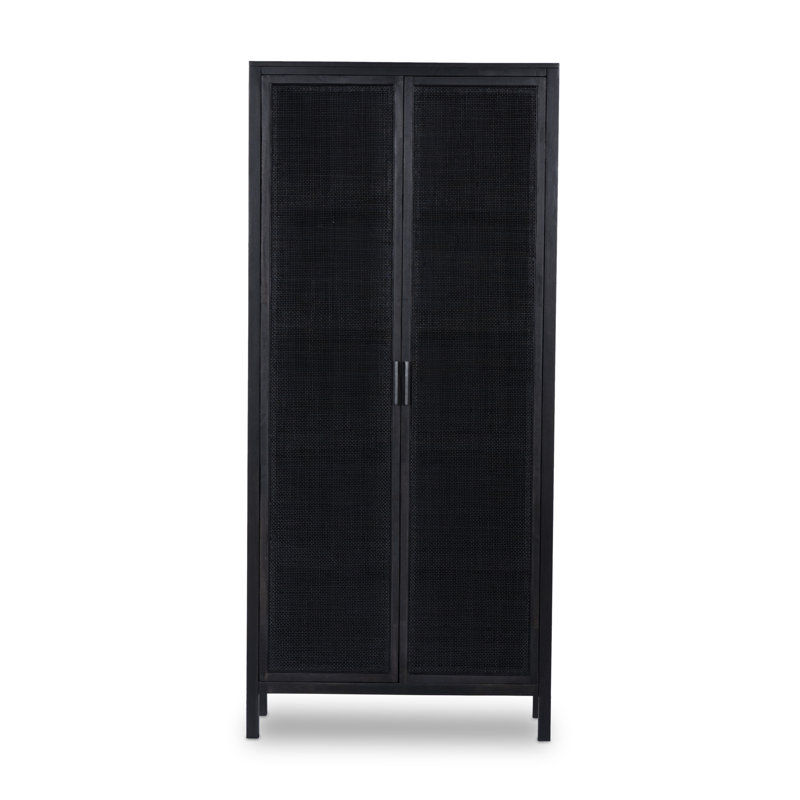 Caprice 2 - Door Solid Wood Armoire, Natural Mango/Light Brown
