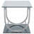 Chrome 2-Piece Glass Top Coffee Table Set