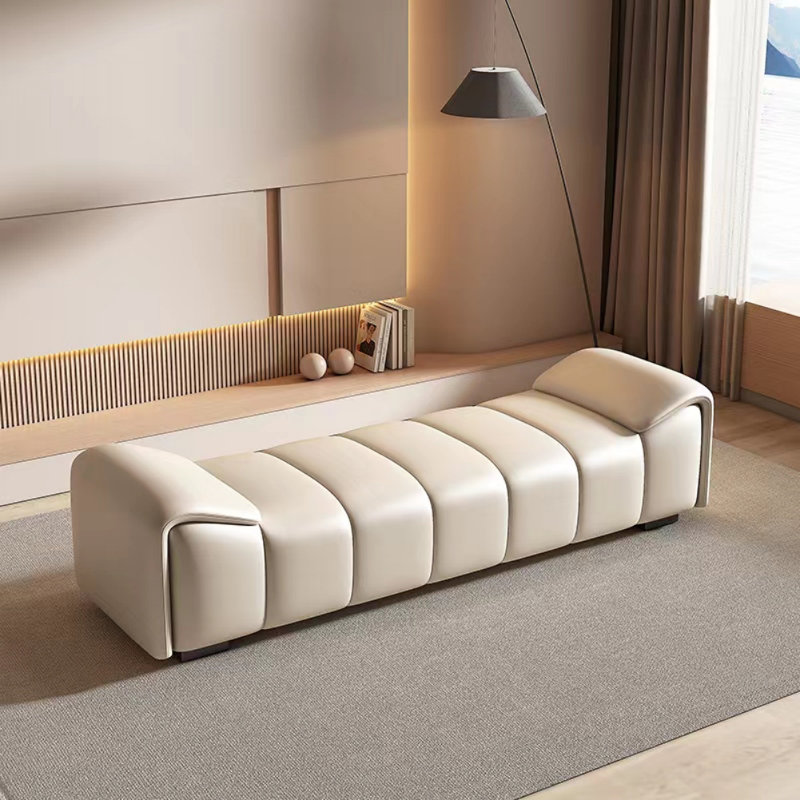 Banc de luxe moderne à lumière simple, Blanc cassé / blanc