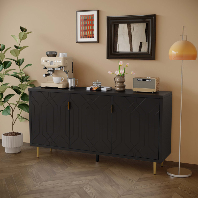 Buffet Chesire 65 ", Noir