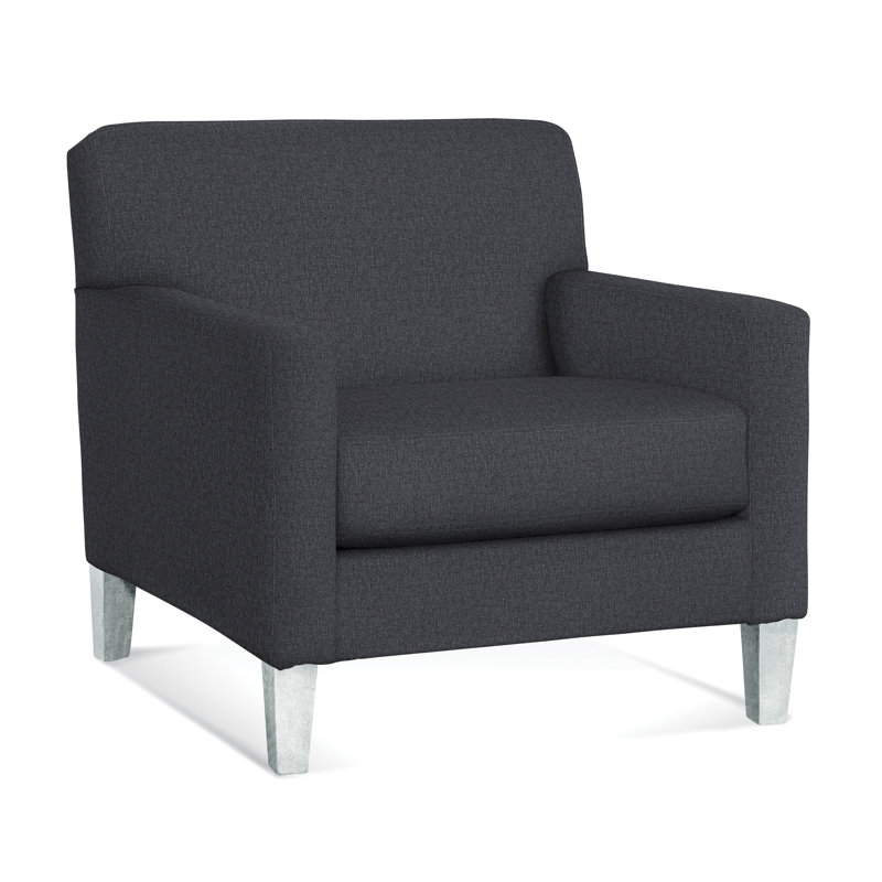 Tampa Armchair, Light Blue Performance Fabric; 0851-55, Frost White