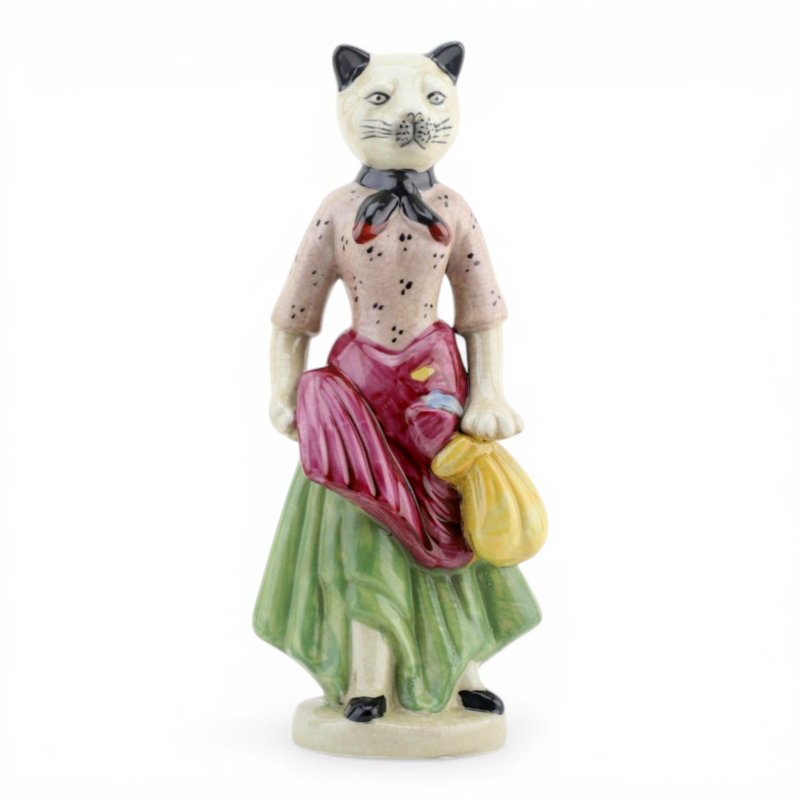 Antique Style Cat Lady Figurine