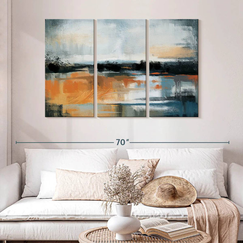 Avery Sunstruck Abstract Landscape, 32" H x 50" W