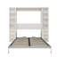 Lit escamotable bureau avec armoires de rangement latérales, grand lit mural pliable pour salle d'étude, chambre à coucher