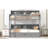 Gray Twin Bunk Bed With Practical Storage Features - Space Optimization Solution Functional Drawer Enhance Room Utility
