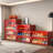 Led Lighted Shoe Box Cabinet In Red - Stores Up To 9 Pairs, , Expert Woodwork, Glass 3-Layer Wooden With Insulation Doors-790518245