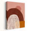 Coucher de soleil abstrait, paysage biologique moderne, art mural montagne-1761957313