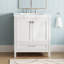 Meuble-lavabo autoportant de 30 po avec lavabo, comptoir en marbre Carrara