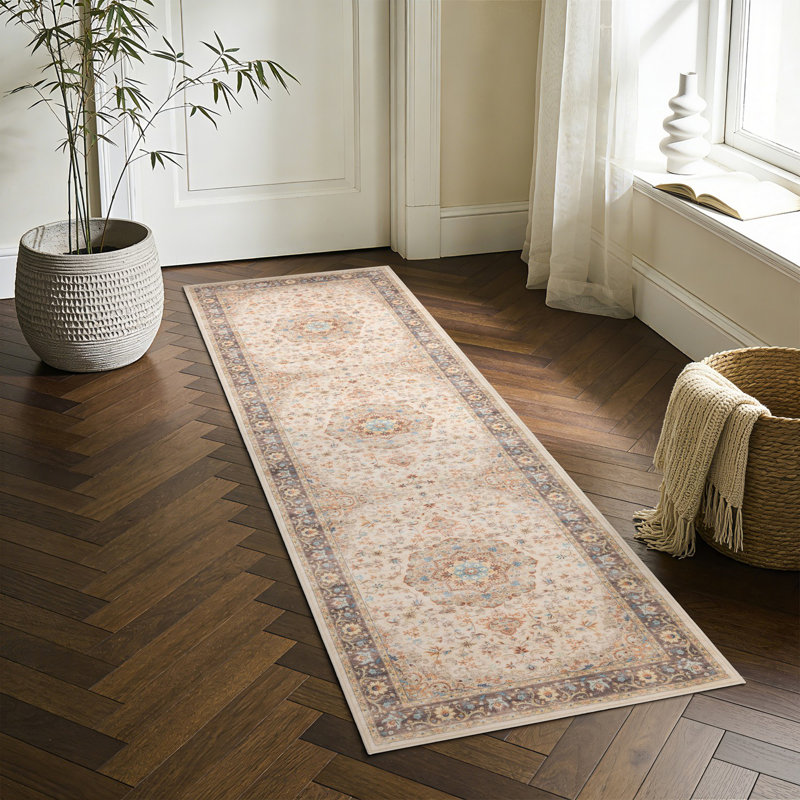 Contemporary Design Multi Accent Rug, Runner 2' x 7'