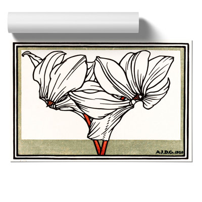 Cyclamen Flowers by Julie de Graag - Frameless Print