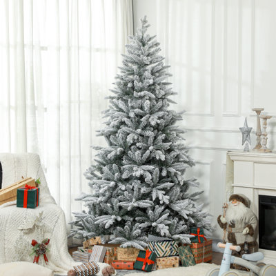 Arbre de Noël artificiel enneigé 7 pi