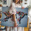 Toile, une carte du monde colorée et dynamique composée de différents drapeaux d'art mural national-840044501