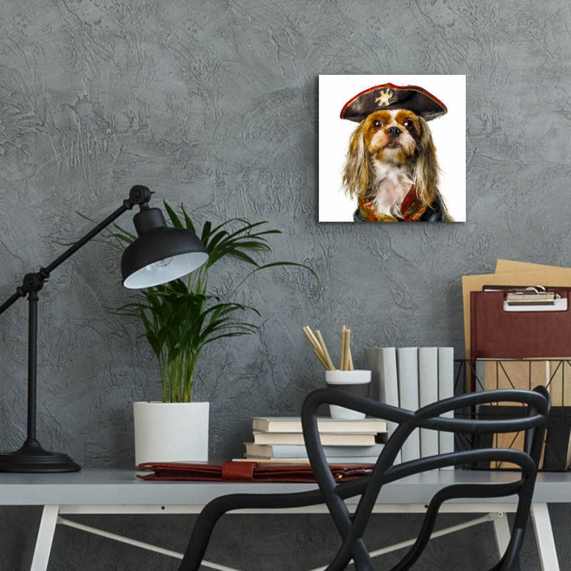 «Fluffy» par Sean Parnell, art mural en verre acrylique, 12 po x 12 po