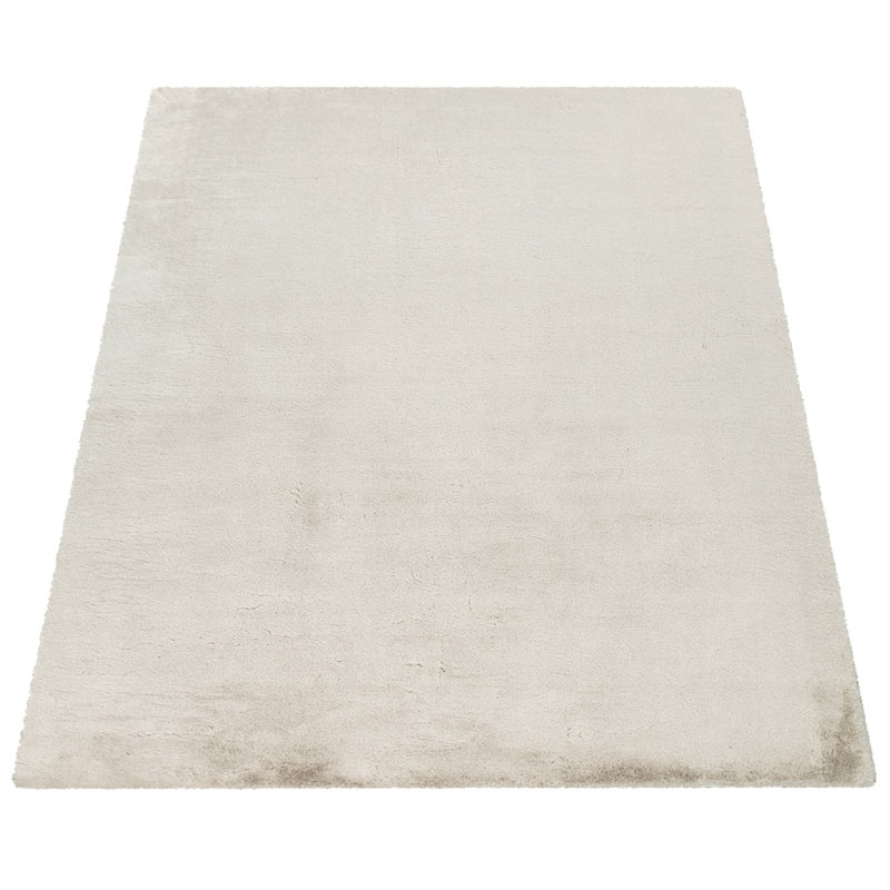 Aarit Uniform Colour Area Rug, Beige, Rectangular 240cm x 340cm