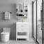 Meuble-lavabo moderne 24 po avec lavabo supérieur-98881736