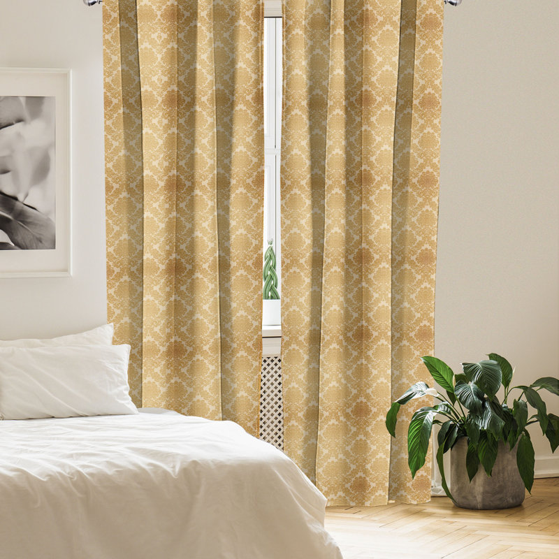 Rideaux 4 panneaux East Urban Home, L 56 po x L 95 po