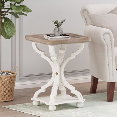 Table d'appoint exquise de style champêtre français