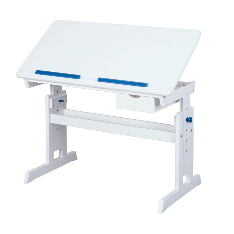 109 Cm Children'S Desk Baru, White/Blue/Pink