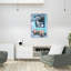 «Rustic Blue Bar», entrée abstraite, architecture contemporaine, art mural de la ville-129476547