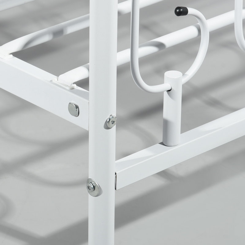 Albanese Solid Wood Bed, Double (4'6), White
