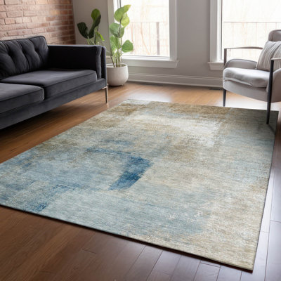 Lamanna Washable Abstract Indoor / Outdoor Rug