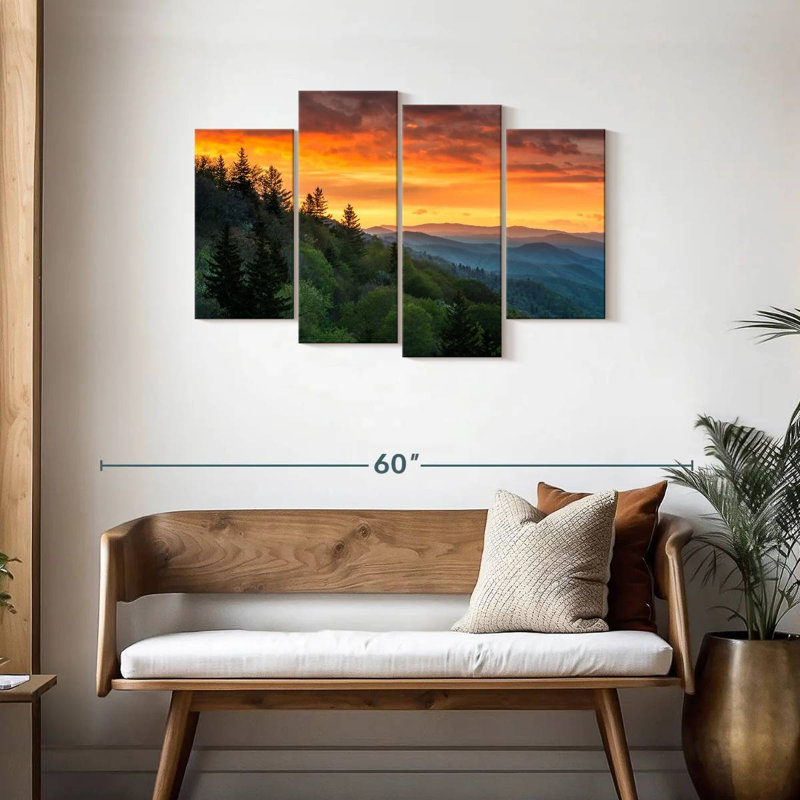 Lever de soleil à Alvord, H 27 po x l 43 po