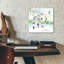 Art mural en verre épique «Garden Birds» par Elle Media Group SA, 12 po x 12 po