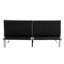 Structure en bois, pieds en acier inoxydable, futon, canapé