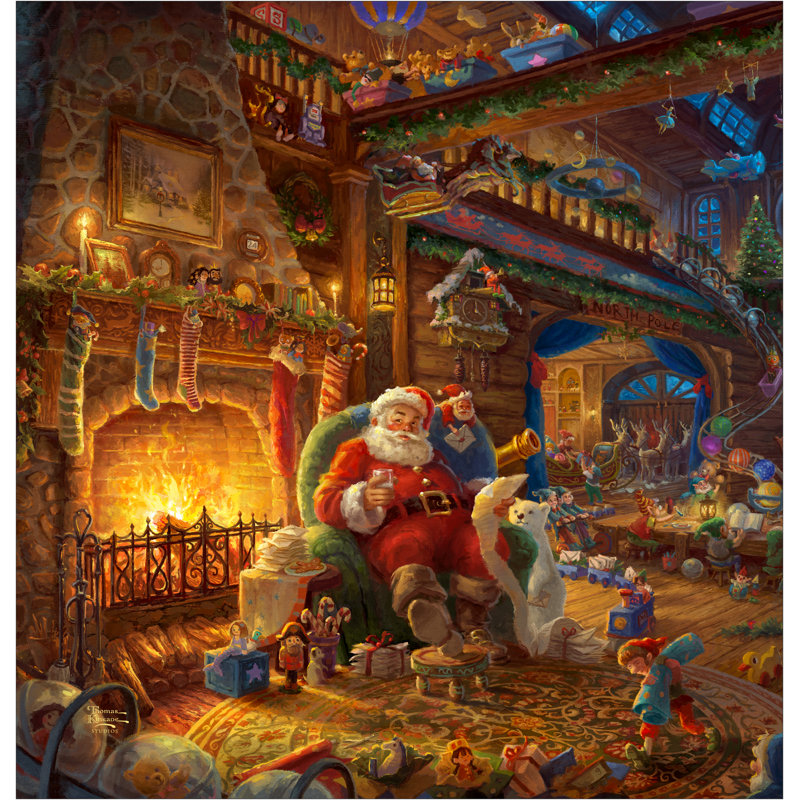 Rideau de douche Thomas Kinkade, H 71 po x l 72 po