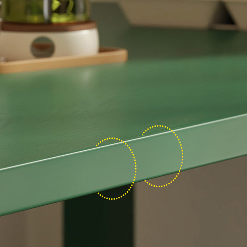 Emerald Green Rubberwood Multi-functional Desk, 29.52" H x 62.99" W x 31.49" D