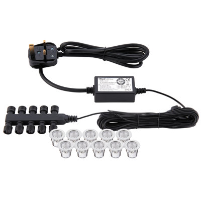 Tylersburg Steel Low Voltage Plug-in Integrated LED Deck, Step and Rail Lights