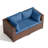 2-Person Outdoor Seating Group With Cushions-80495009