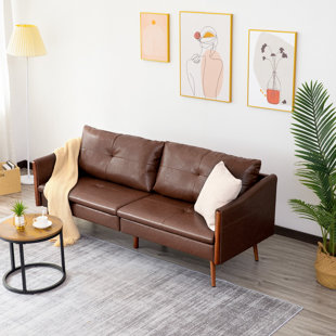 3 Seater Faux Leather Sofa