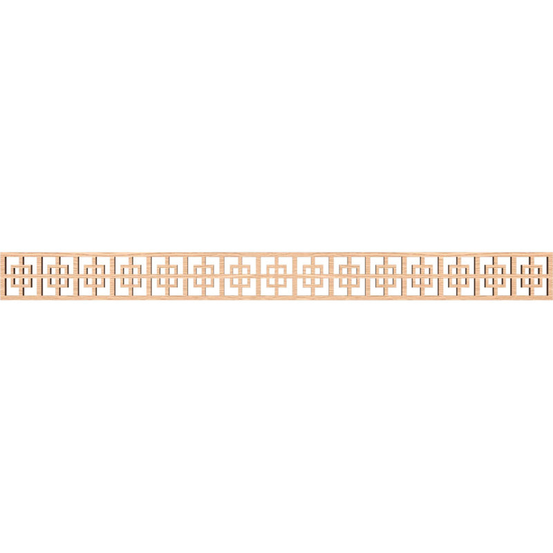 Cambridge Fretwork Moulding, Red Oak, 4" H x 46.375" W x 0.375" D