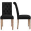 Padded Classic High Back Upholstered Dining Chairs With Solid Wood Legs-91533932