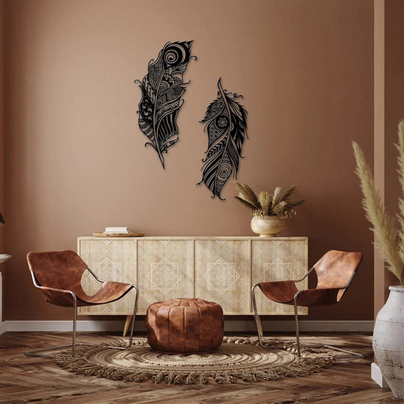 Handmade Boho Fantasy & Sci-Fi Wall Decor on Metal