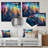 Midnight Cityscape Spectrum 2 - Cityscape Metal Wall Art-1759258973