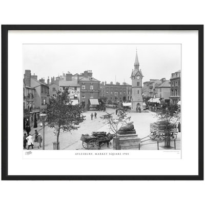 Aylesbury, Market Square 1901 by Francis Frith - Single Picture Frame Print