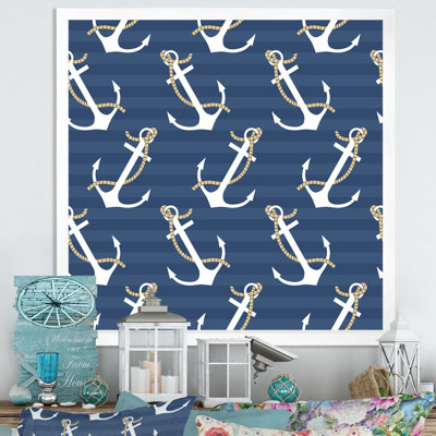 Anchors Pattern " Anchors Pattern " Painting Print
