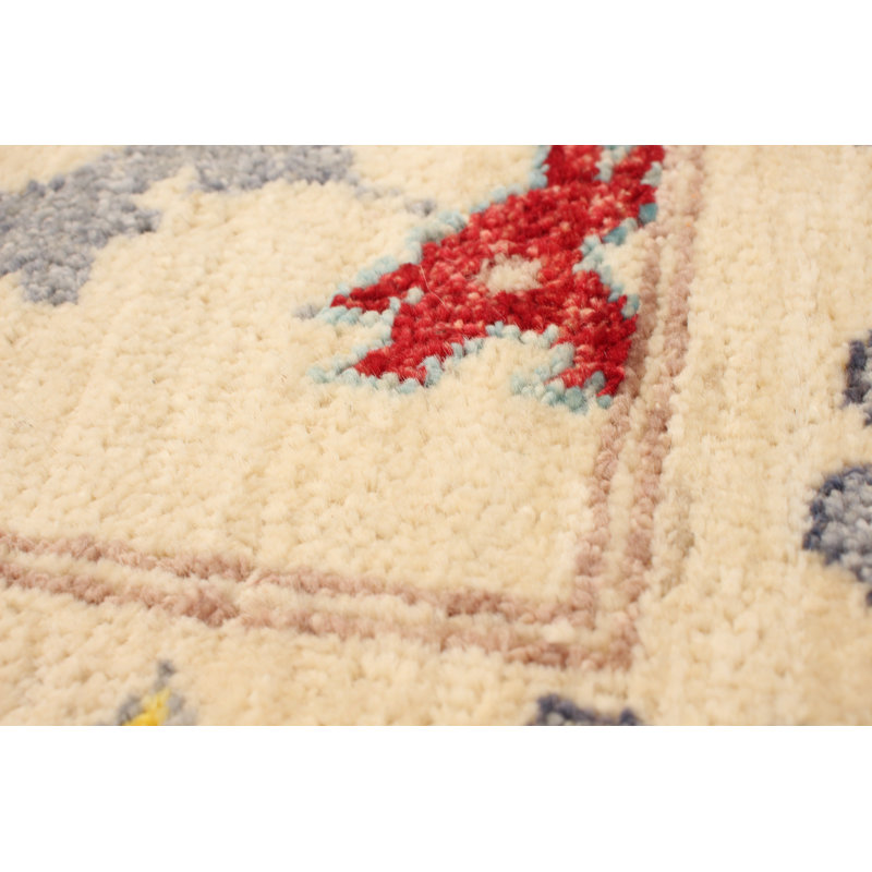 Zhu One-of-a-Kind 10'1" X 14'5" 2010s Wool Area Rug in Ivory