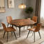 Ensemble de table de salle à manger 55,1 po, table de cuisine moderne pour 4 à 6 personnes, pieds en acier, ensemble de salle à manger à piédestal avec chaise de salle à manger, gain de place-120753762-125117017-120753763