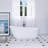 67-Inch Solid Surface Soaking Bathtub With Overflow