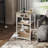 Carbin 22.8"H Tall Nightstand with Power Outlets & USB for Bedroom, End Table with 3-Tier Adjustable Shelf, Farmhouse Side Table for Small Spaces, Couch Table For Living Room-1725009608
