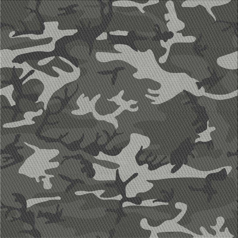Tapis décoratif gris parmenteur camouflage, Carré 6 pi