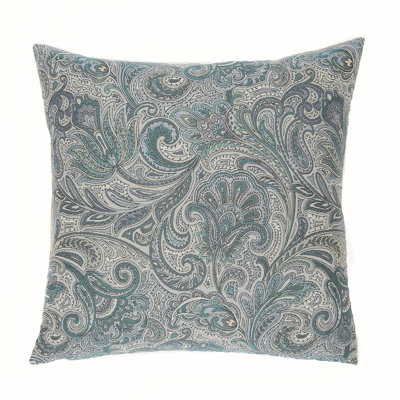Paisley Feather Throw Pillow