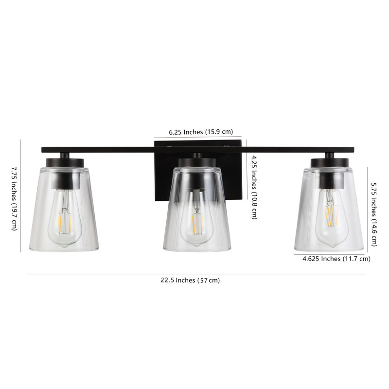 Asjia 25" Bronze Dimmable Industrial Chic Wall Sconce