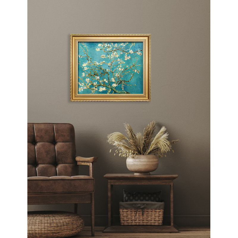 Vincent Van Gogh «Almond Blossoms» sur, Encadrement doré, H 16 po x l 20 po