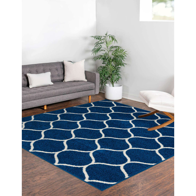 Llanet Geometric Indoor Rug, Square 5'3"